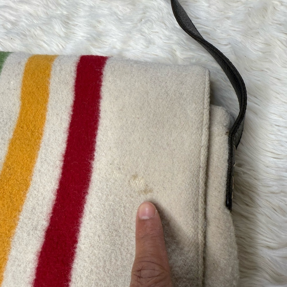 Pendleton Striped Wool Messenger Handbag Crossbod… - image 3